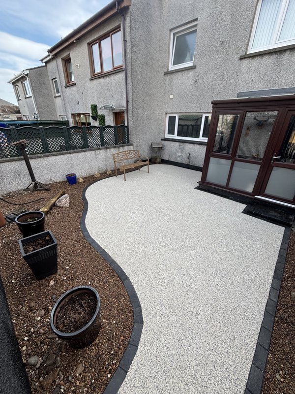 Resin Bound pathways and patio area - After
