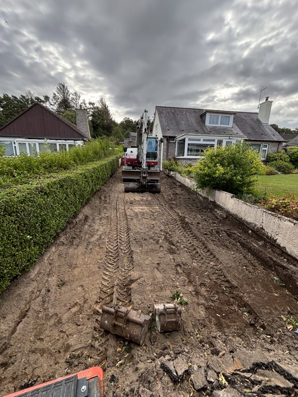 Resin Bound Driveway & Pathways - Before