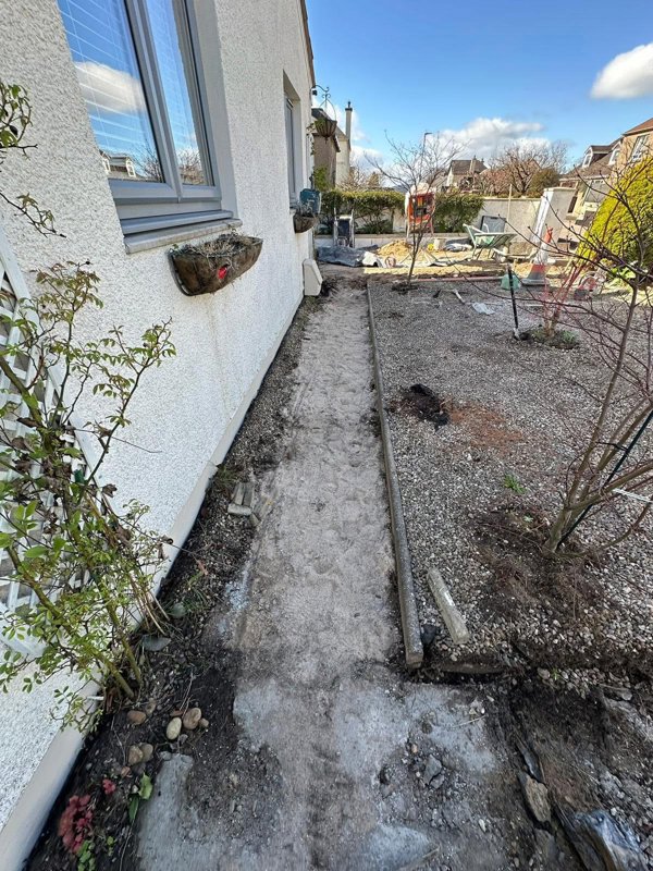 Resin Bound Driveway and Front Garden - Before