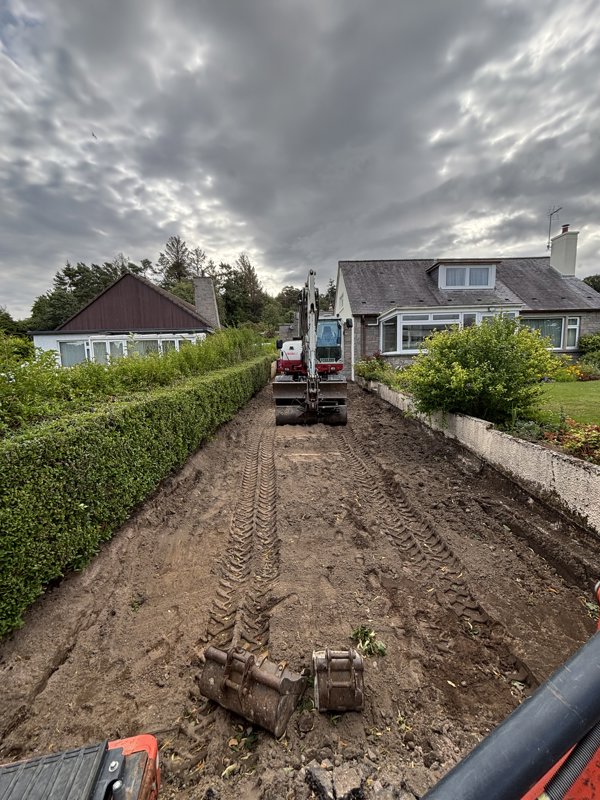 Resin Bound Driveway & Pathways - Before