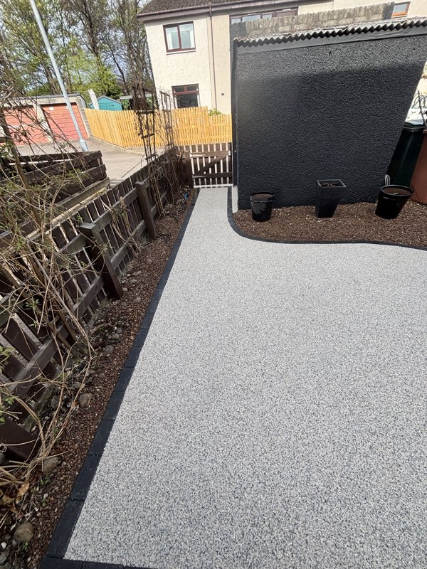 Resin Bound pathways and patio area - After
