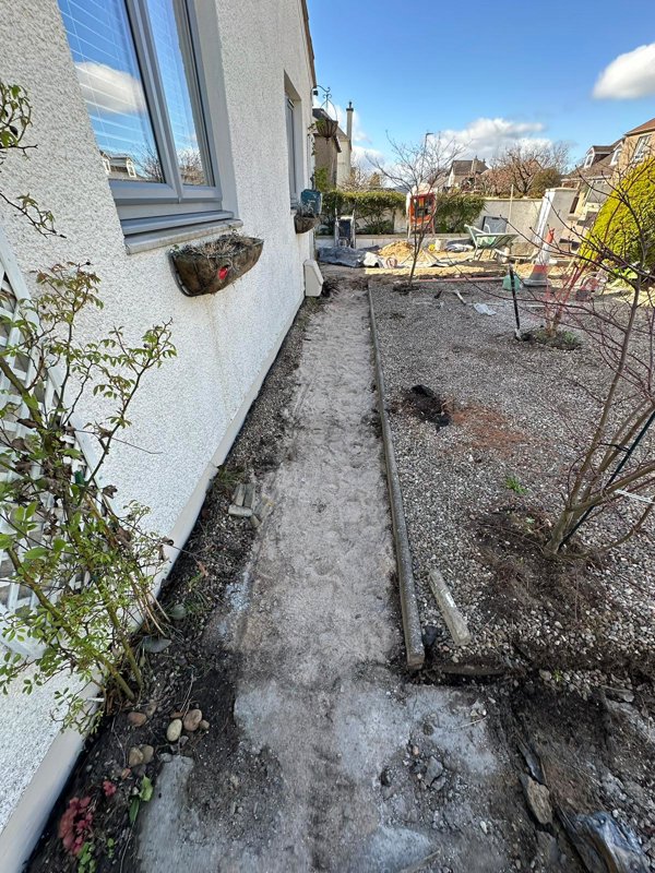 Resin Bound Driveway and Front Garden - Before