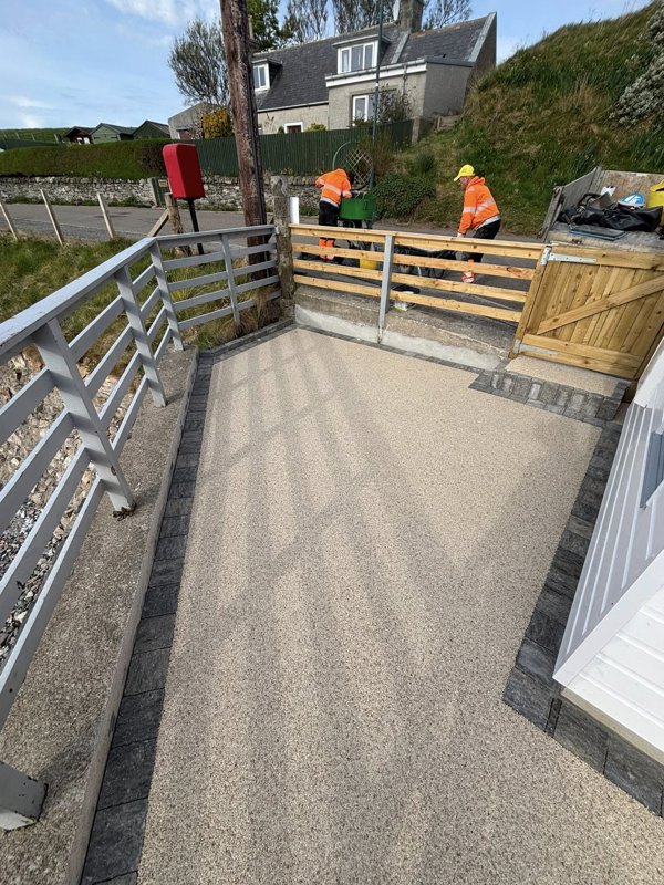 New Resin Bound patio area - After