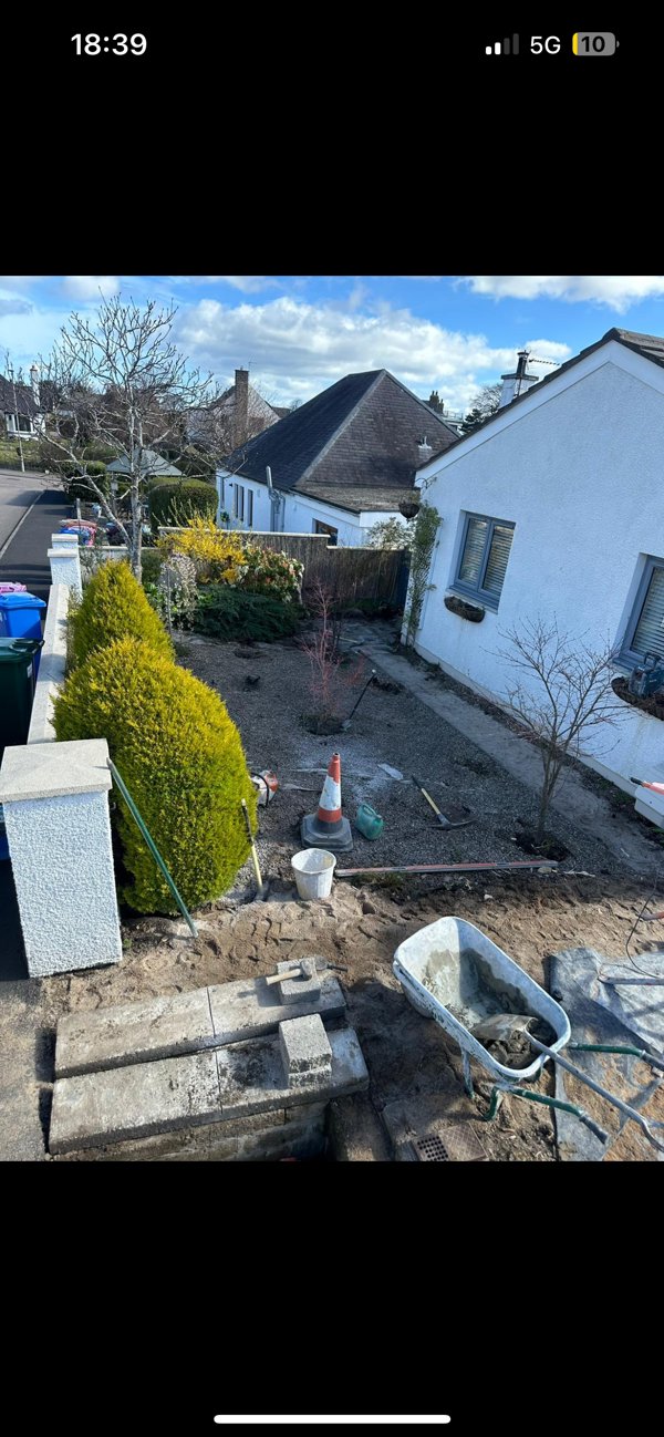 Resin Bound Driveway and Front Garden - Before