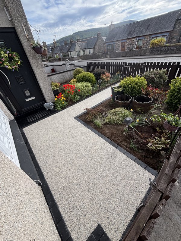 Resin Bound pathways and patio area - After